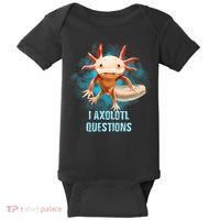 Kawaii Axolotl I Axolotl Questions Funny Axolotl Lover Baby Bodysuit thumb 0
