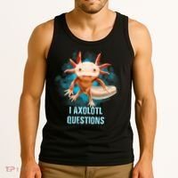 Kawaii Axolotl I Axolotl Questions Funny Axolotl Lover Tank Top thumb 3