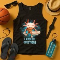 Kawaii Axolotl I Axolotl Questions Funny Axolotl Lover Tank Top thumb 4