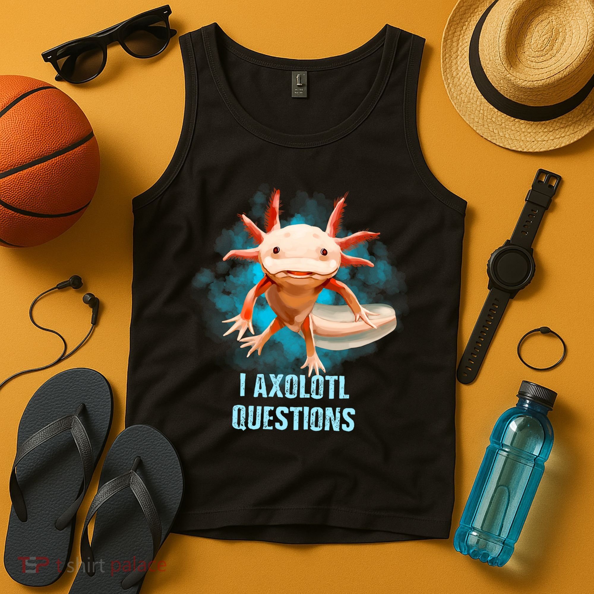 Kawaii Axolotl I Axolotl Questions Funny Axolotl Lover Tank Top