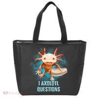Kawaii Axolotl I Axolotl Questions Funny Axolotl Lover Tote Bag thumb 0