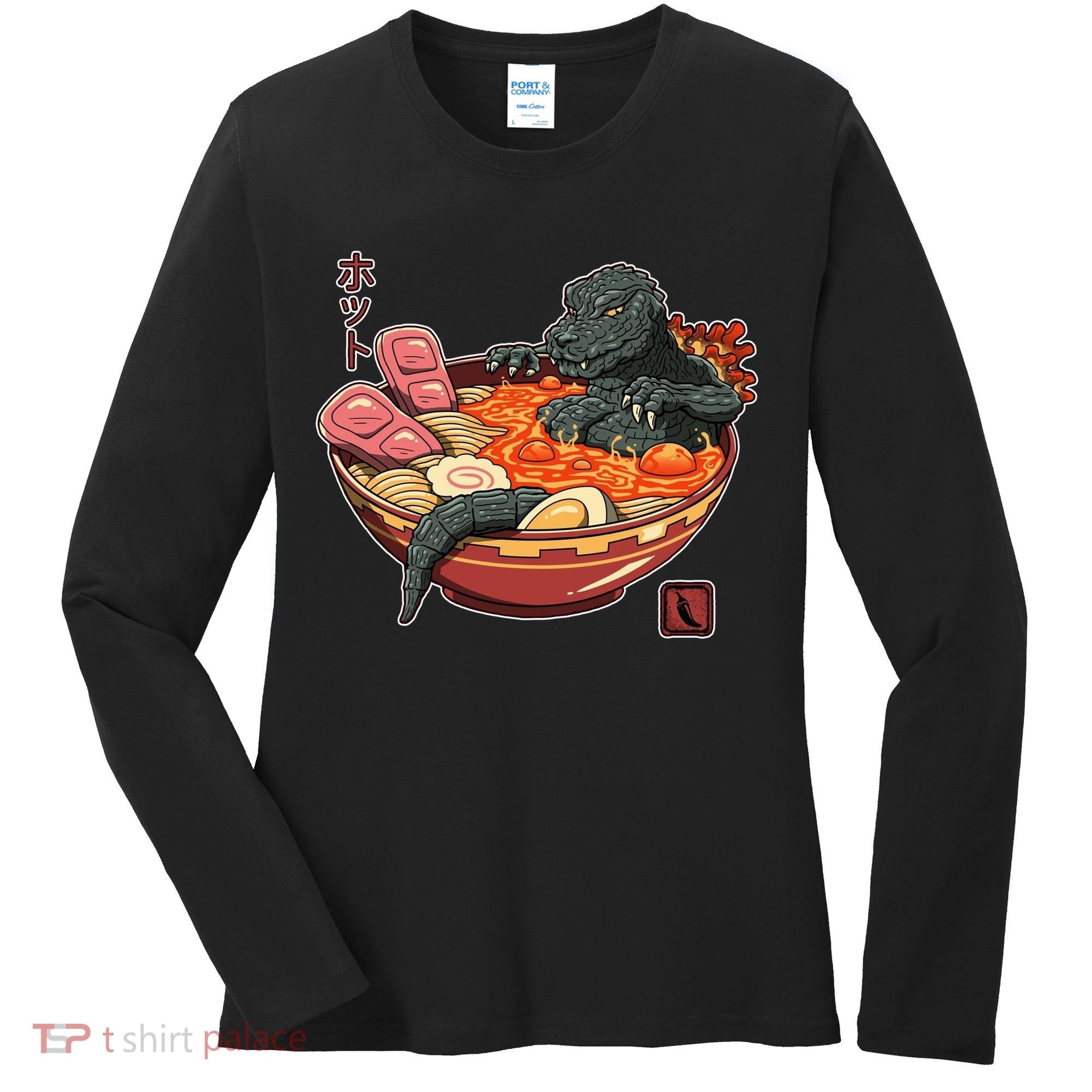 Kaiju Lava Ramen Women's Long Sleeve Shirt