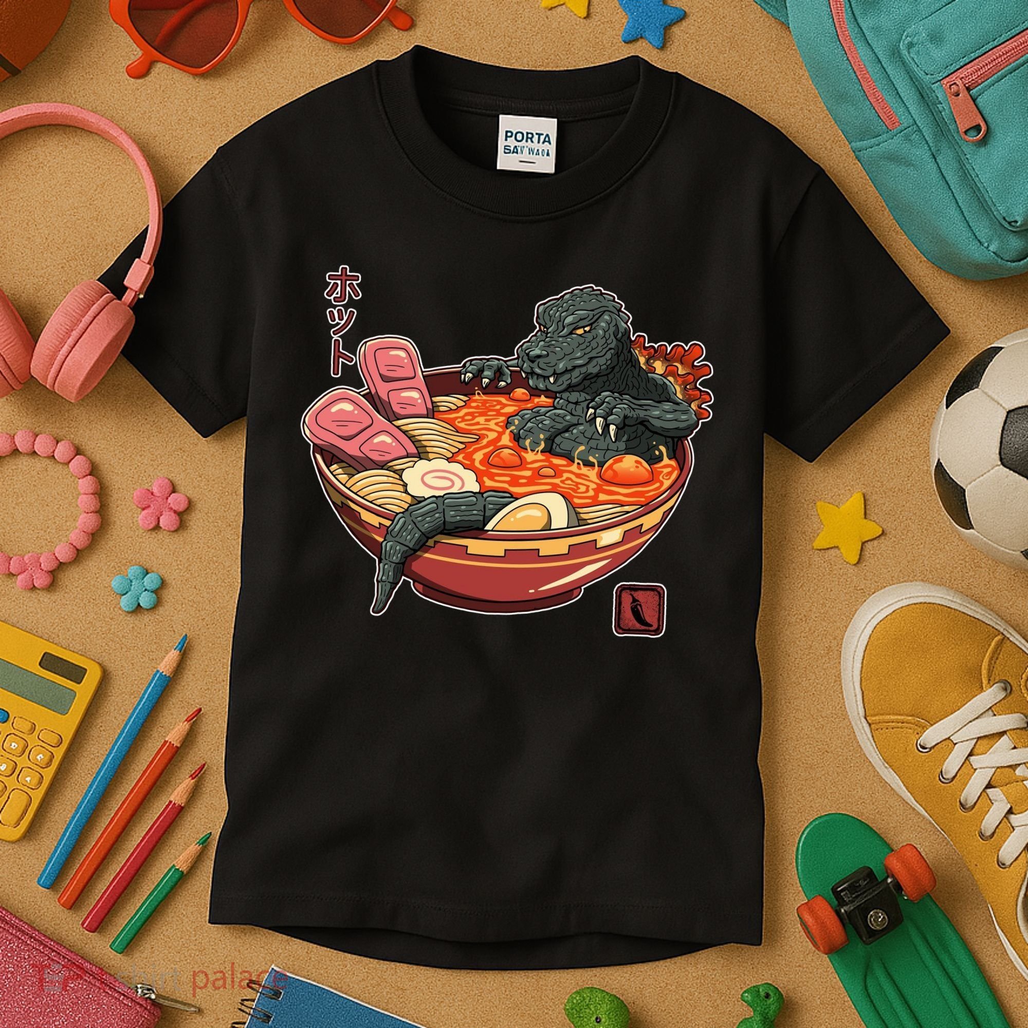 Kaiju Lava Ramen Kids T-Shirt