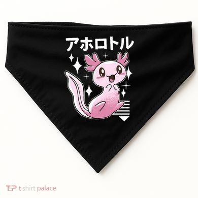 Kawaii Axolotl USA-Made Doggie Bandana