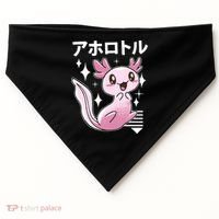 Kawaii Axolotl USA-Made Doggie Bandana thumb 0