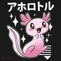 Kawaii Axolotl USA-Made Doggie Bandana thumb 2