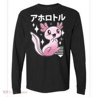 Kawaii Axolotl Comfort Colors Heavyweight Long Sleeve T-Shirt thumb 0