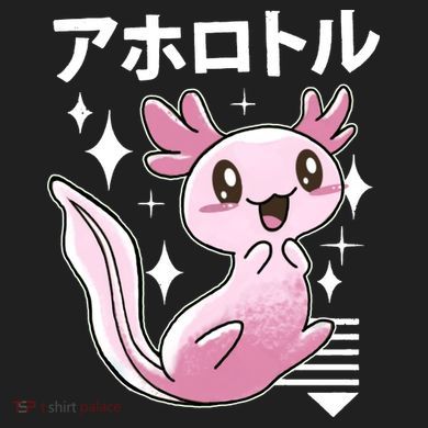 Kawaii Axolotl Comfort Colors Heavyweight Long Sleeve T-Shirt