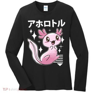 Kawaii Axolotl Women's Long Sleeve Shirt