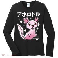 Kawaii Axolotl Women's Long Sleeve Shirt thumb 0