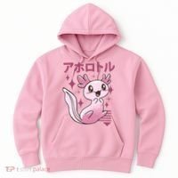 Kawaii Axolotl Hoodie thumb 0