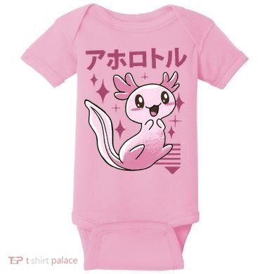 Kawaii Axolotl Baby Bodysuit