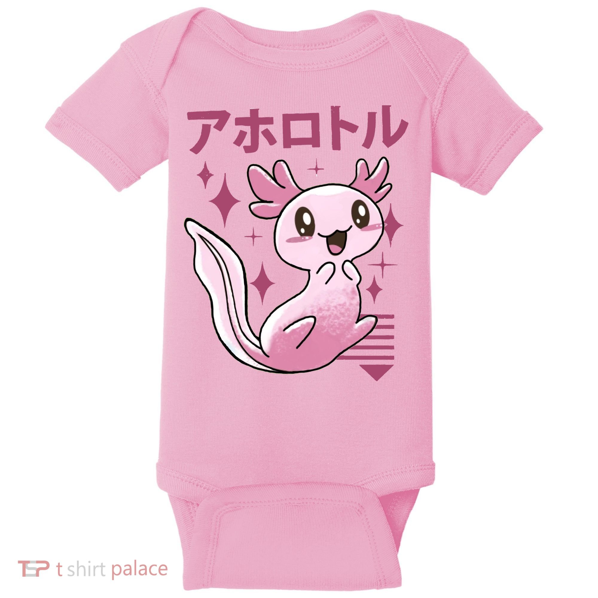 Kawaii Axolotl Baby Bodysuit