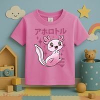 Kawaii Axolotl Toddler T-Shirt thumb 3