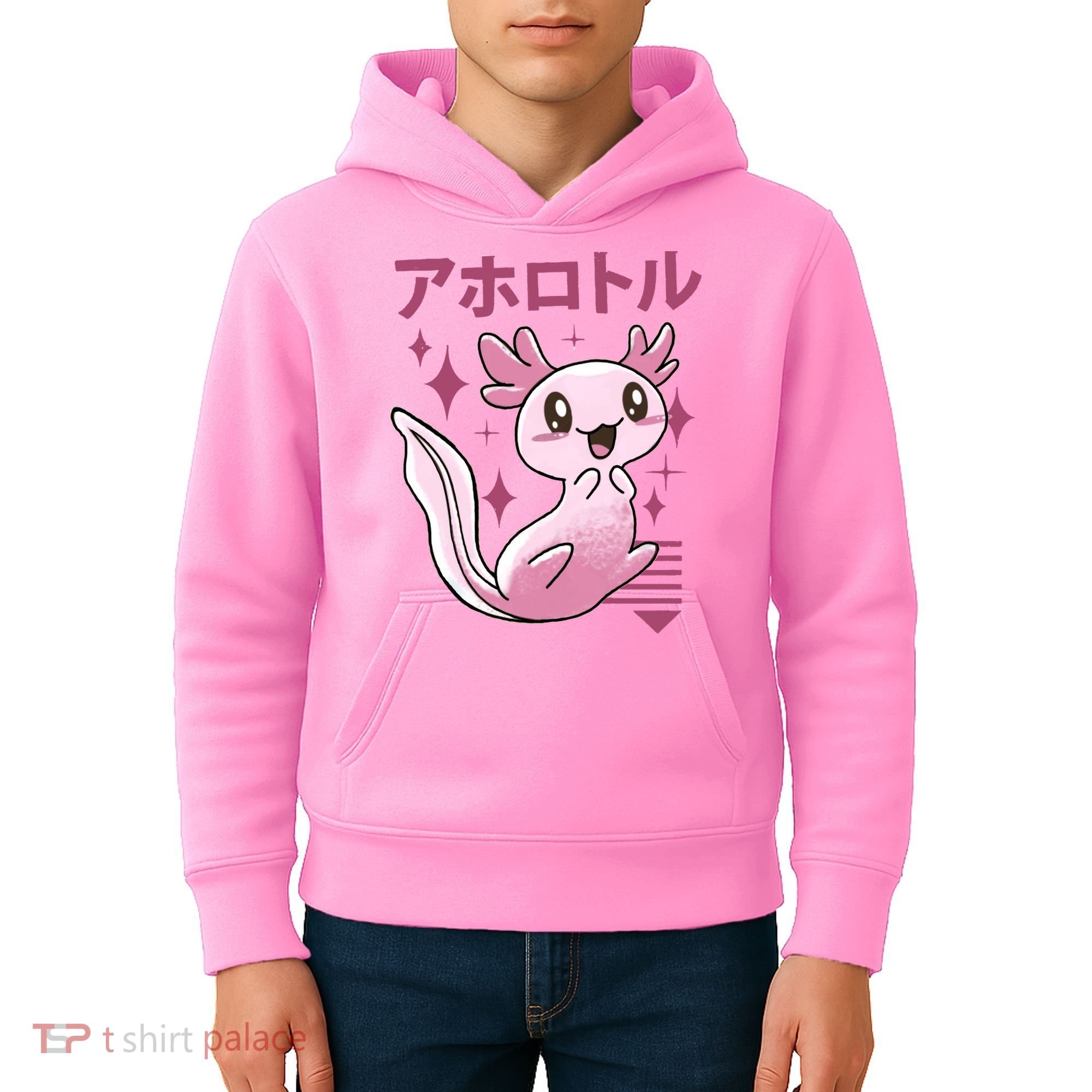 Kawaii Axolotl Kids Hoodie