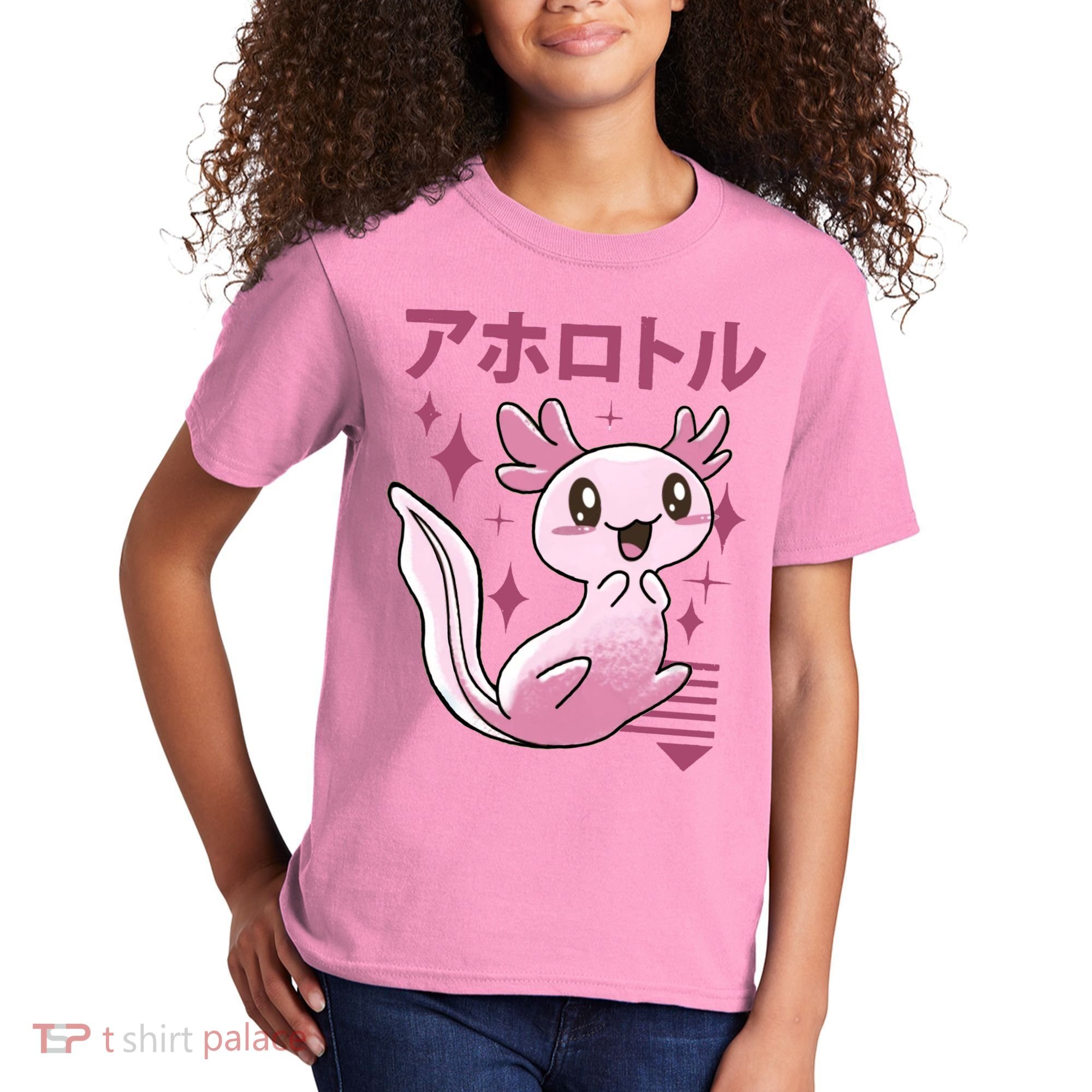 Kawaii Axolotl Kids T-Shirt