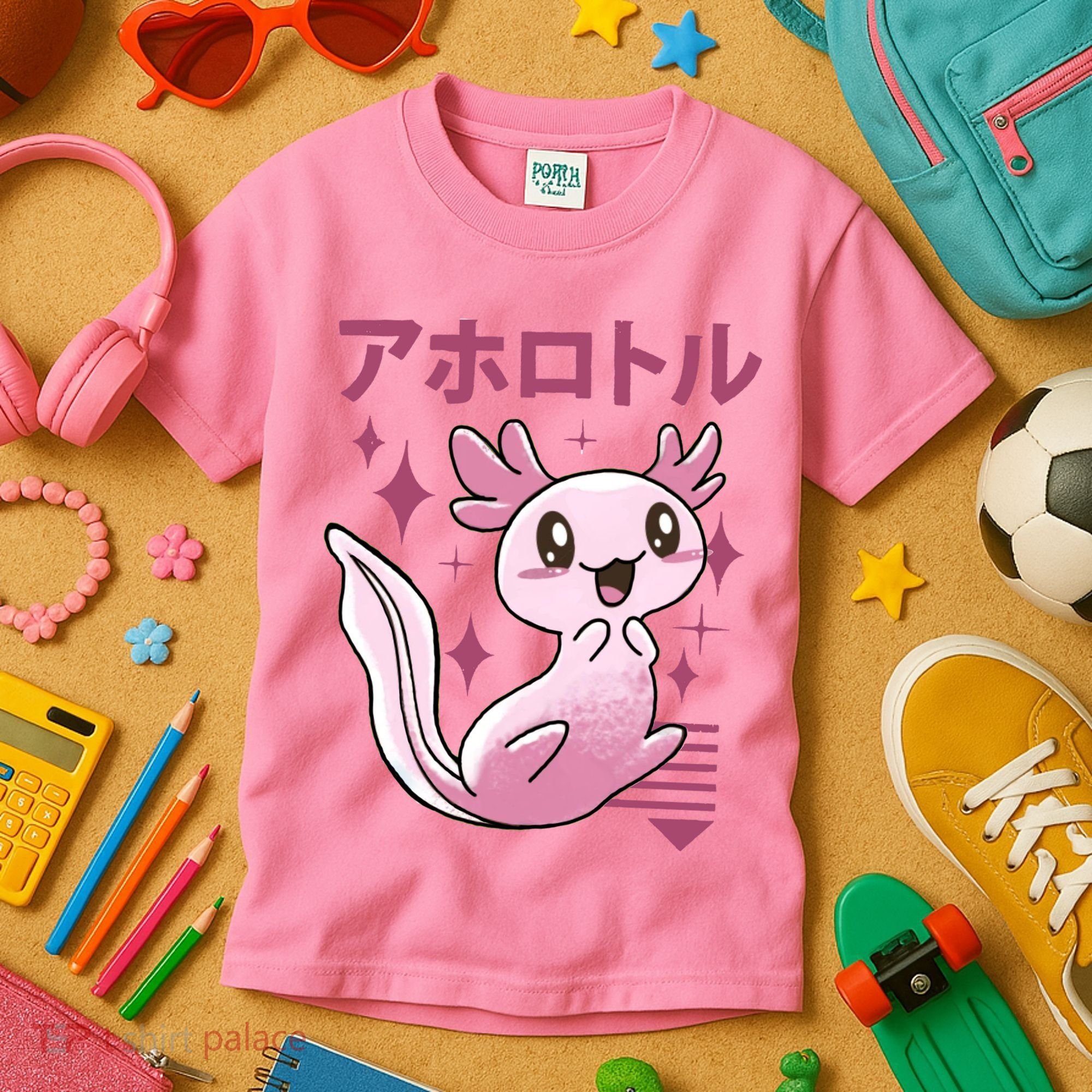 Kawaii Axolotl Kids T-Shirt