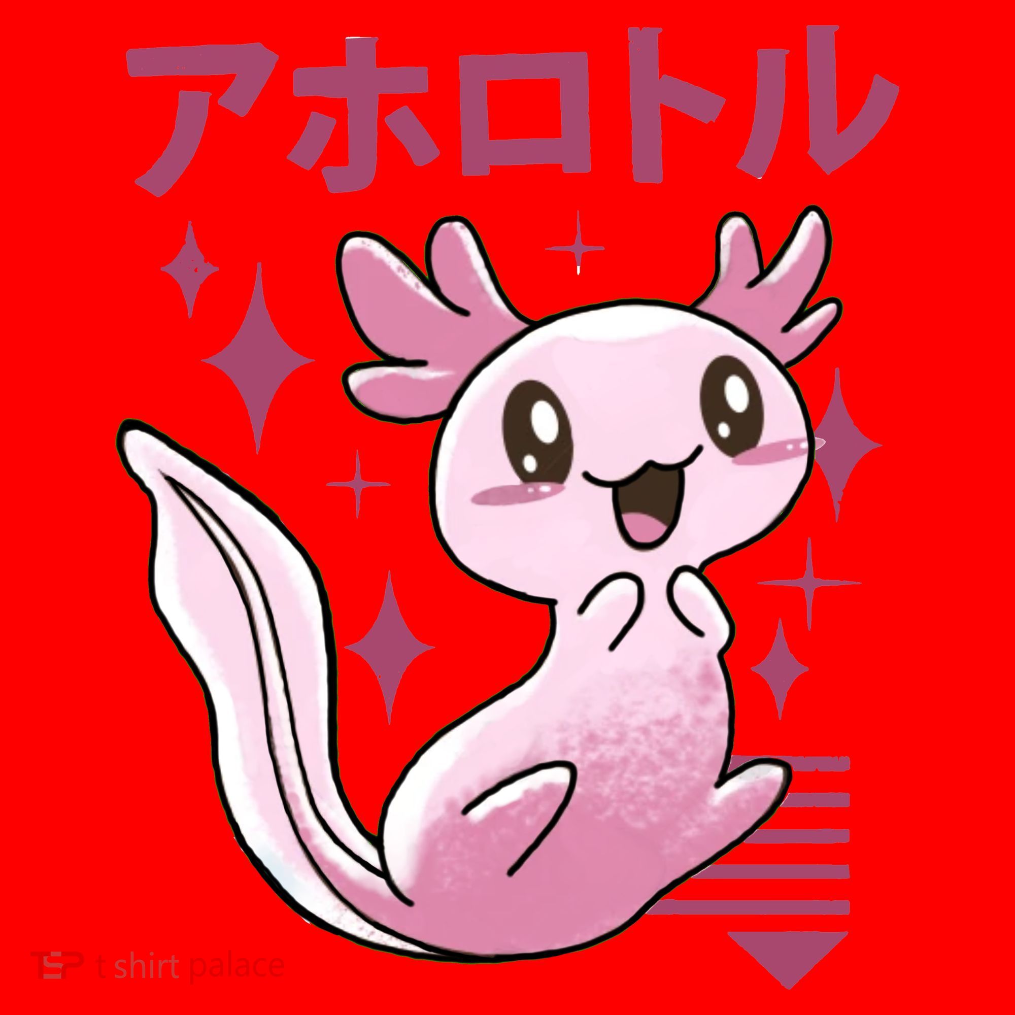 Kawaii Axolotl Santa Hat