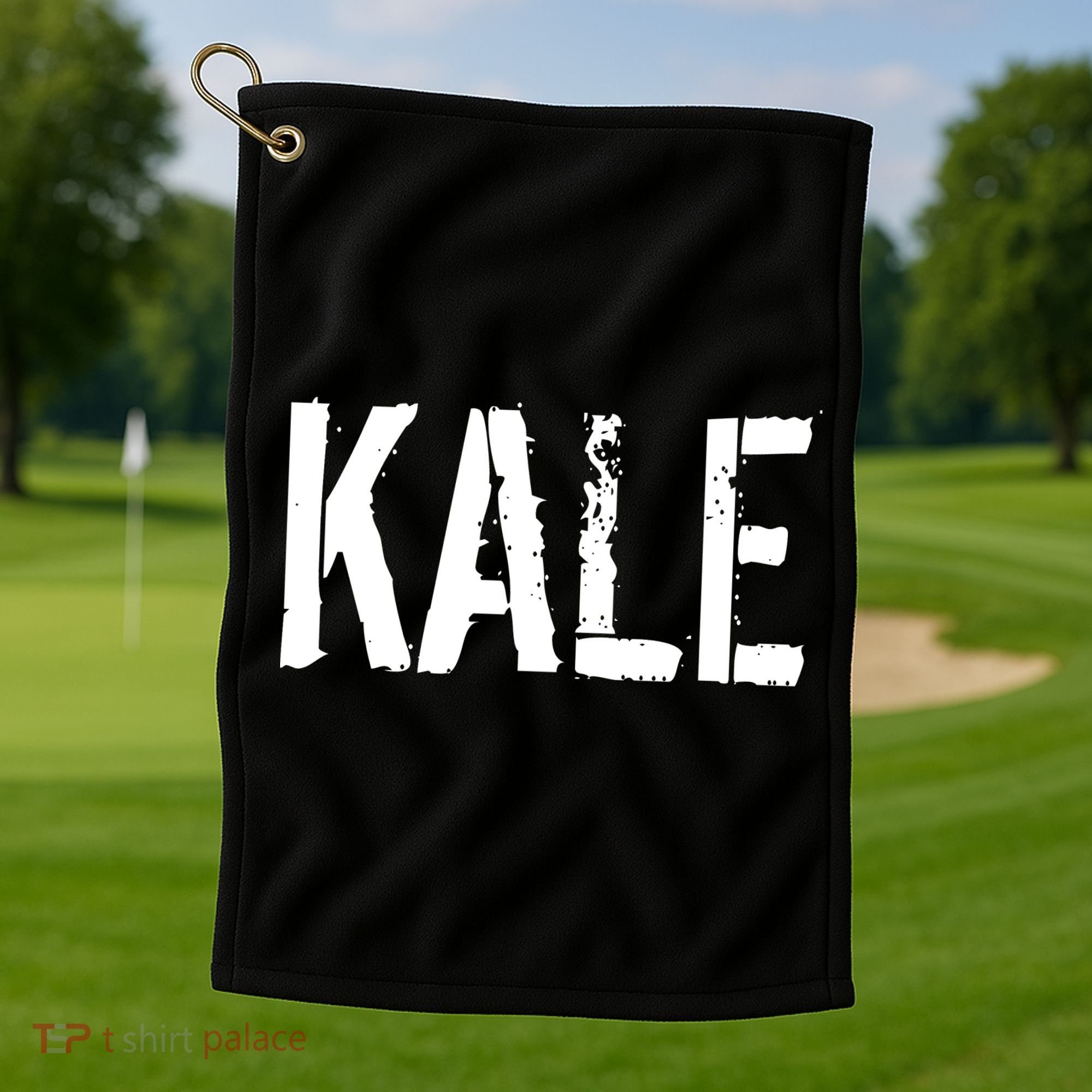 Kale Vegan Vegetarian Funny Parody Golf Towel