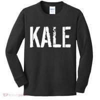 Kale Vegan Vegetarian Funny Parody Kids Long Sleeve Shirt thumb 0