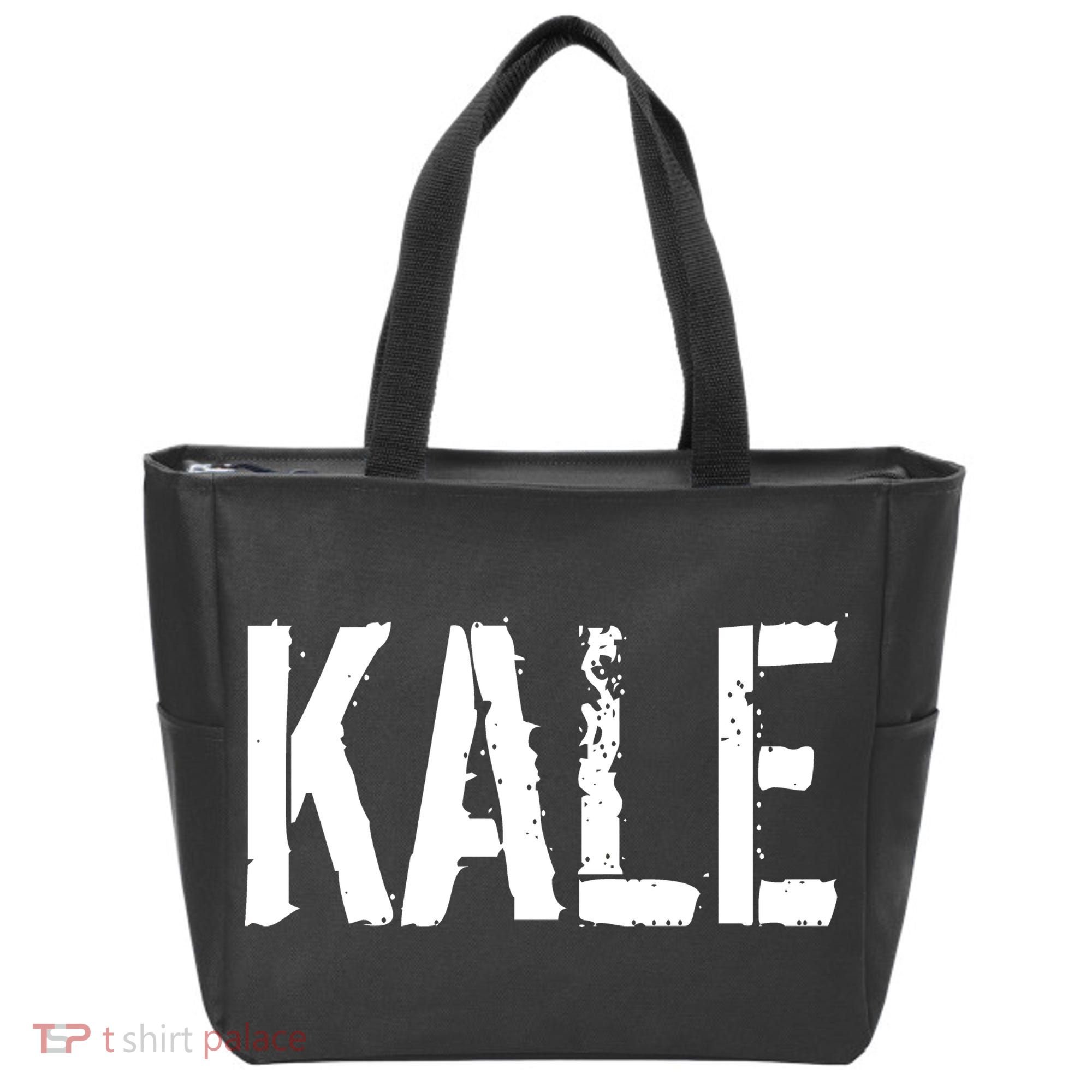 Kale Vegan Vegetarian Funny Parody Tote Bag