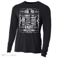 Knifeaholic Ask Me About My Knife Collection Knife Collector Great Gift Cooling Performance Long Sleeve Crew thumb 0