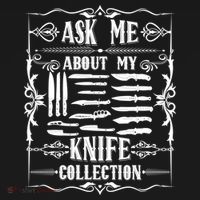 Knifeaholic Ask Me About My Knife Collection Knife Collector Great Gift Cooling Performance Long Sleeve Crew thumb 2