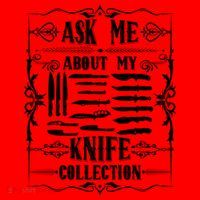 Knifeaholic Ask Me About My Knife Collection Knife Collector Great Gift Santa Hat thumb 1