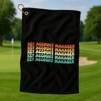 Key Account Manager Job Title Golf Towel thumb 1