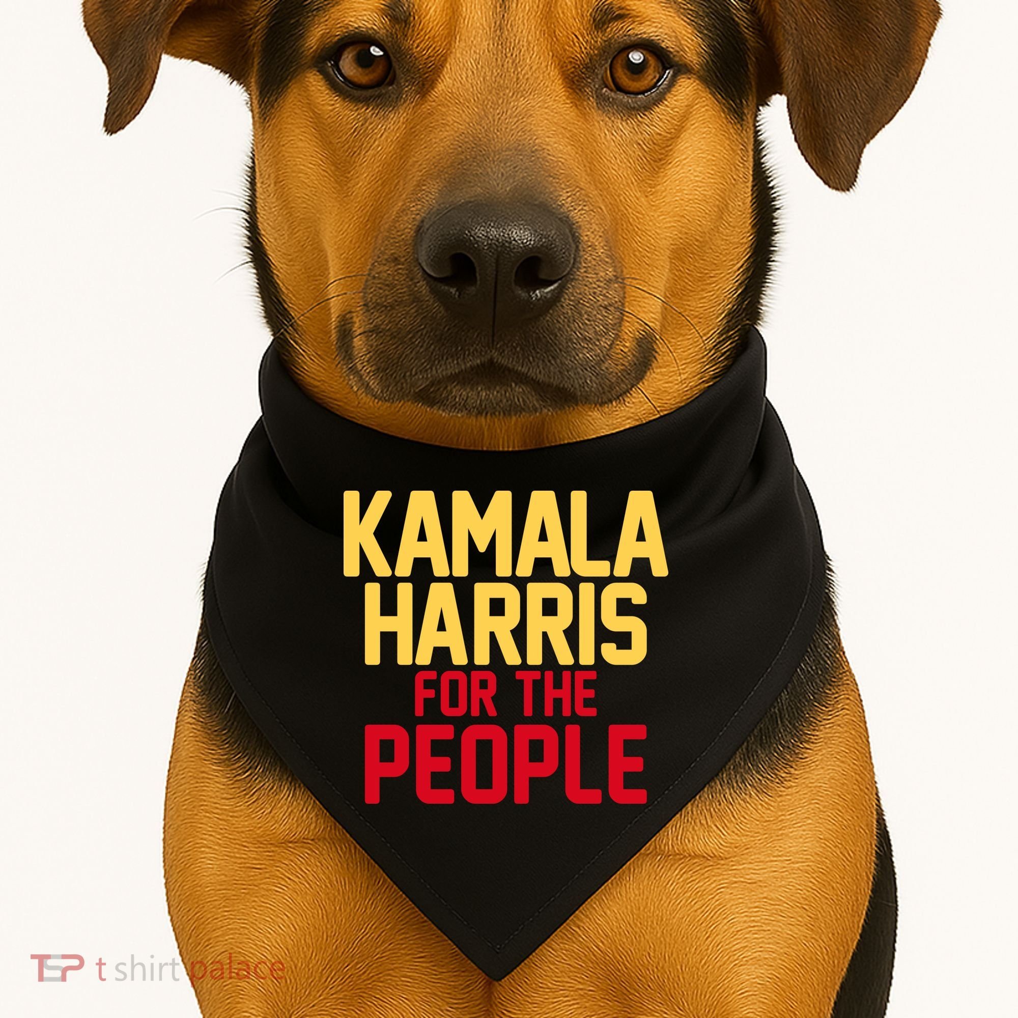 Kamala Harris For The People USA-Made Doggie Bandana