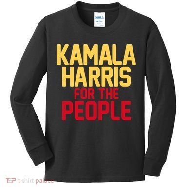 Kamala Harris For The People Kids Long Sleeve Shirt