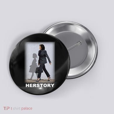 Kamala Harris Herstory Making History Button