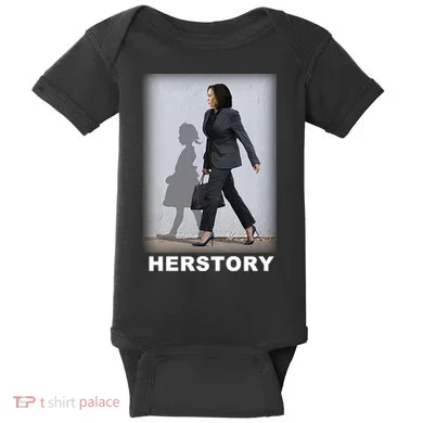 Kamala Harris Herstory Making History Baby Bodysuit