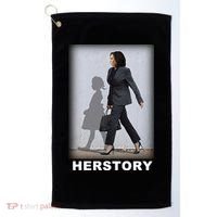 Kamala Harris Herstory Making History Golf Towel thumb 0
