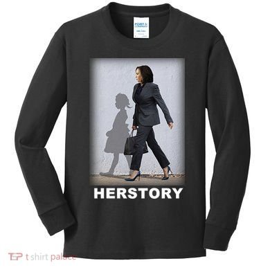 Kamala Harris Herstory Making History Kids Long Sleeve Shirt