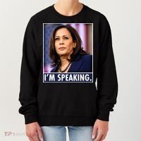 Kamala Harris I'm Speaking Vice President Debate Quote Women's Sweatshirt thumb 0