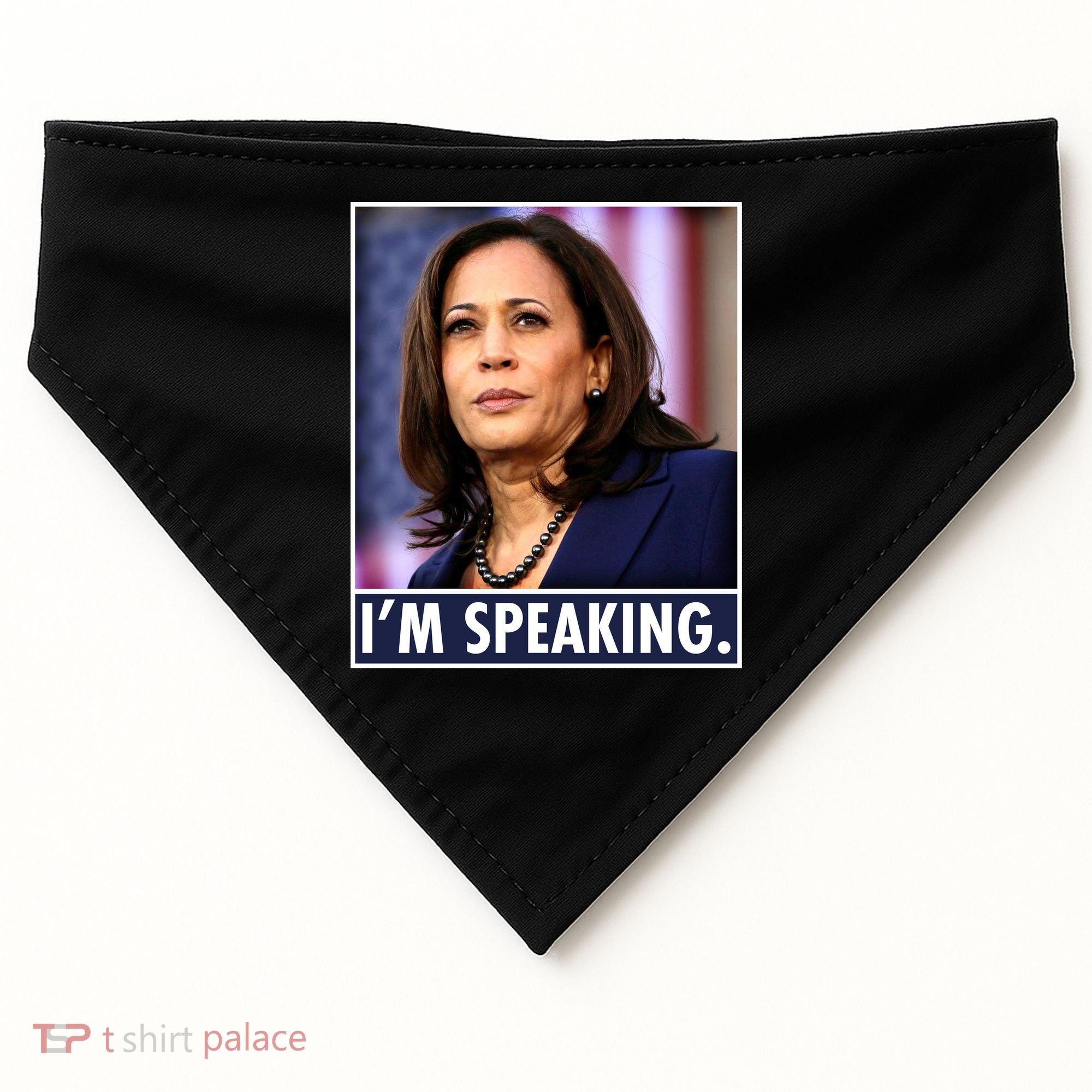 Kamala Harris I'm Speaking Vice President Debate Quote USA-Made Doggie Bandana