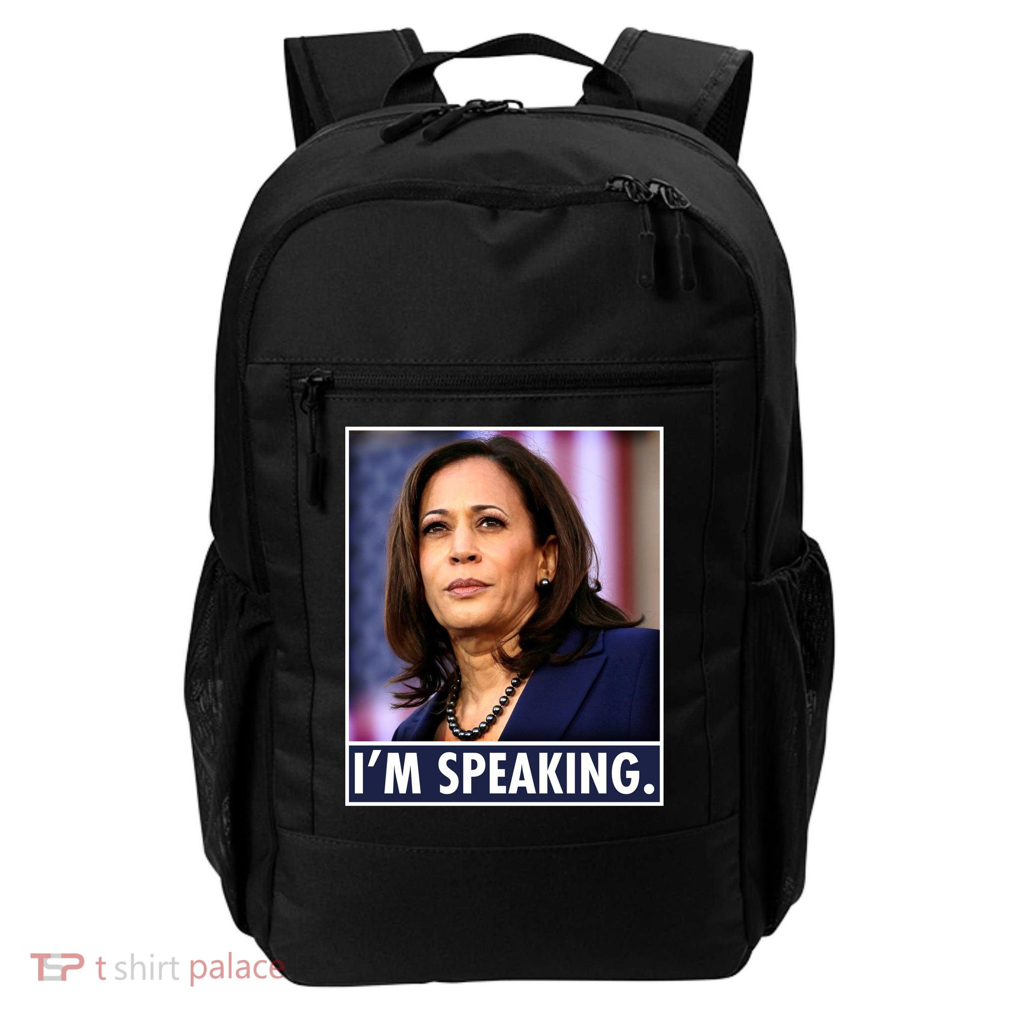 Kamala Harris I'm Speaking Vice President Debate Quote Backpack