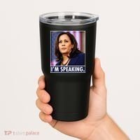 Kamala Harris I'm Speaking Vice President Debate Quote Tumbler thumb 2