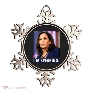 Kamala Harris I'm Speaking Vice President Debate Quote Ornament