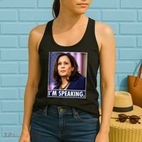 Kamala Harris I'm Speaking Vice President Debate Quote Women's Tank Top thumb 2