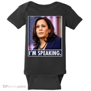 Kamala Harris I'm Speaking Vice President Debate Quote Baby Bodysuit