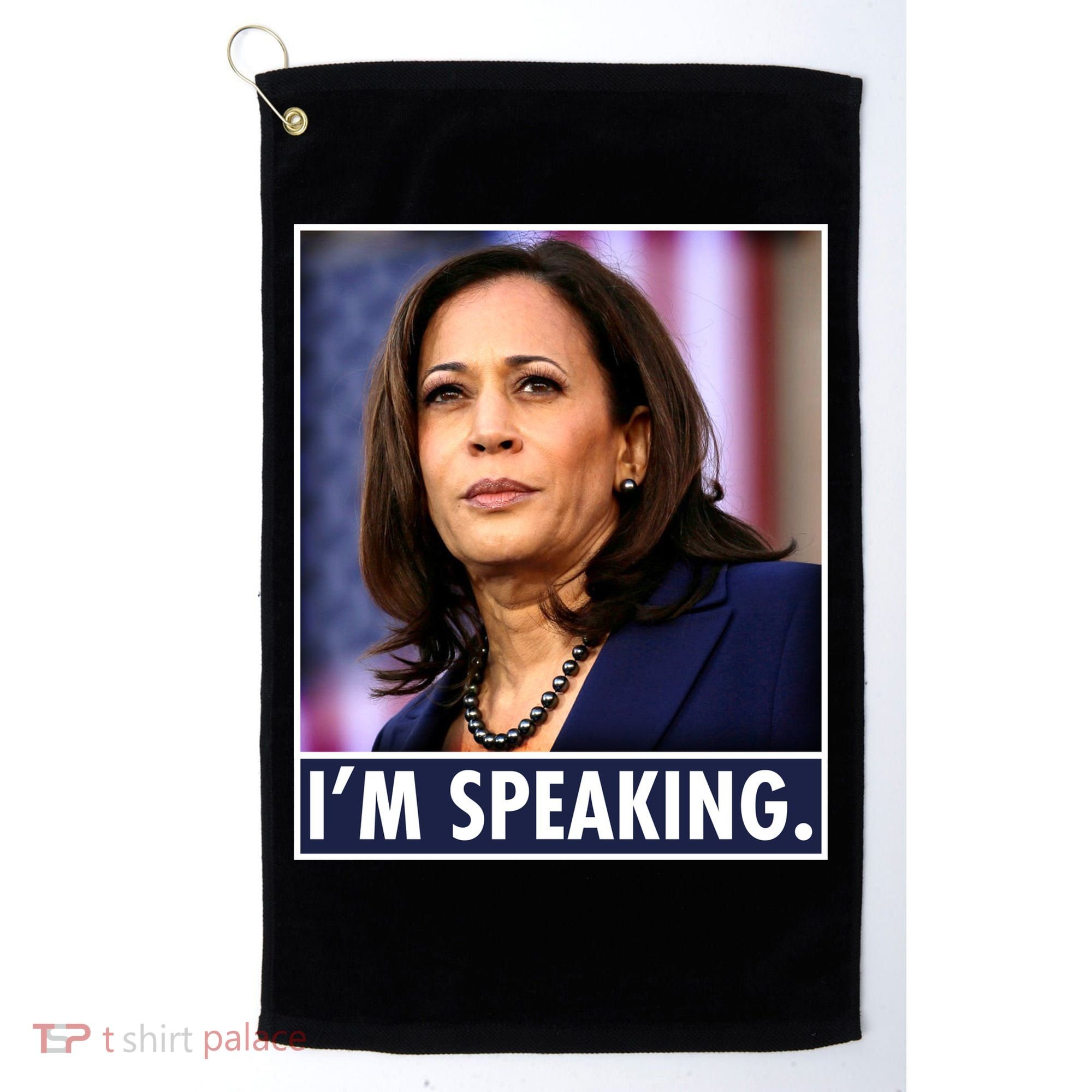 Kamala Harris I'm Speaking Vice President Debate Quote Golf Towel