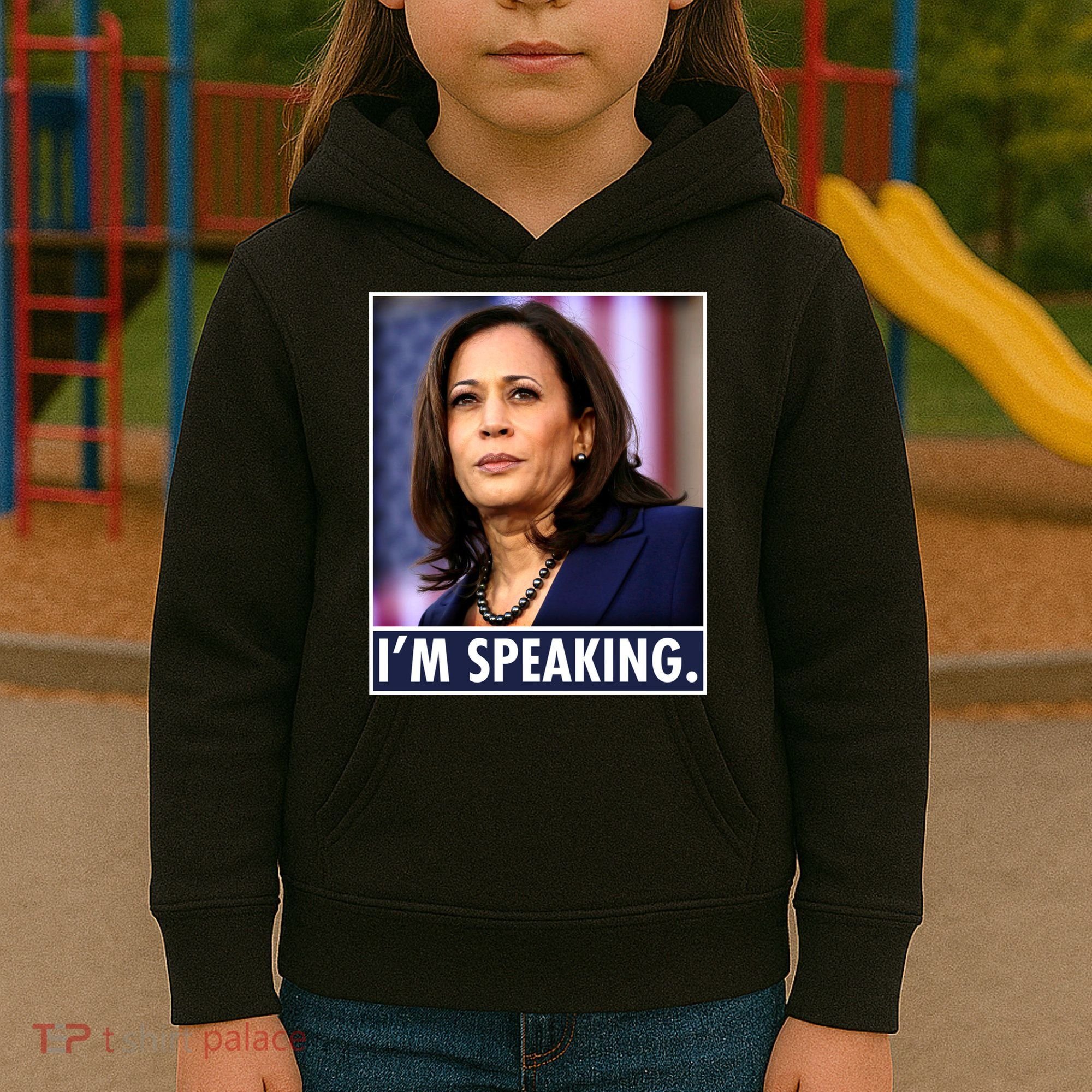 Kamala Harris I'm Speaking Vice President Debate Quote Kids Hoodie
