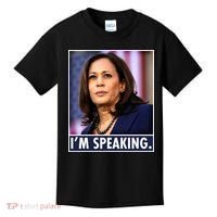 Kamala Harris I'm Speaking Vice President Debate Quote Kids T-Shirt thumb 0
