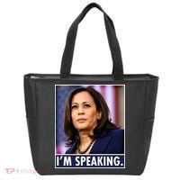 Kamala Harris I'm Speaking Vice President Debate Quote Tote Bag thumb 0