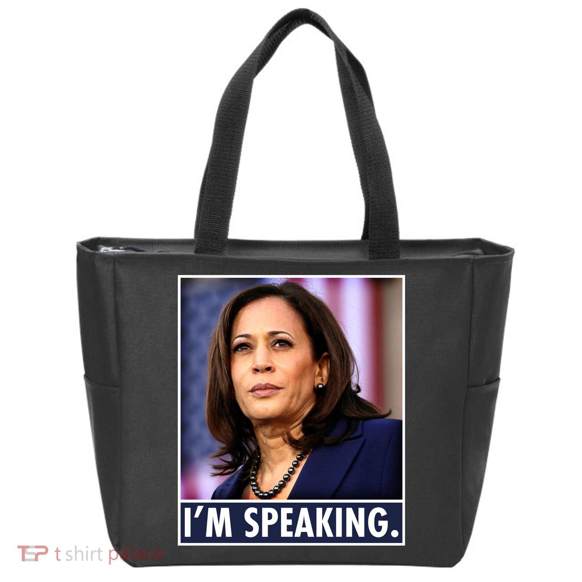Kamala Harris I'm Speaking Vice President Debate Quote Tote Bag