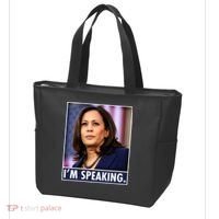 Kamala Harris I'm Speaking Vice President Debate Quote Tote Bag thumb 3