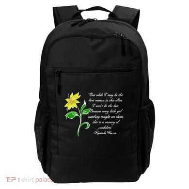 Kamala Harris Inspiring Quote Backpack