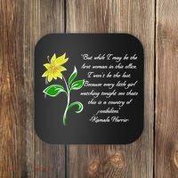 Kamala Harris Inspiring Quote Coaster thumb 0